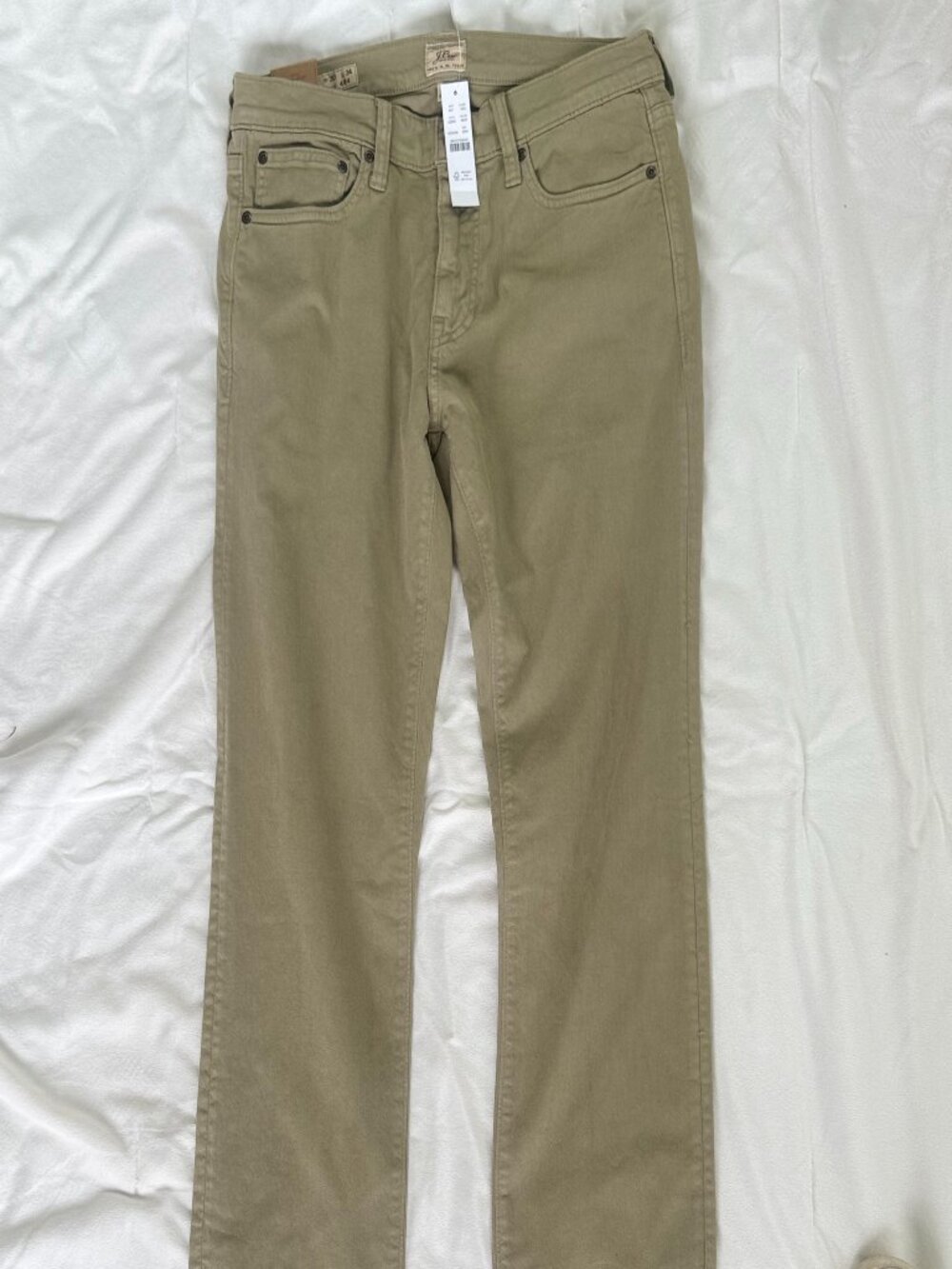 NWT J.Crew Men’s 484 Garment-Dyed Five-Pocket Pants - 30/34